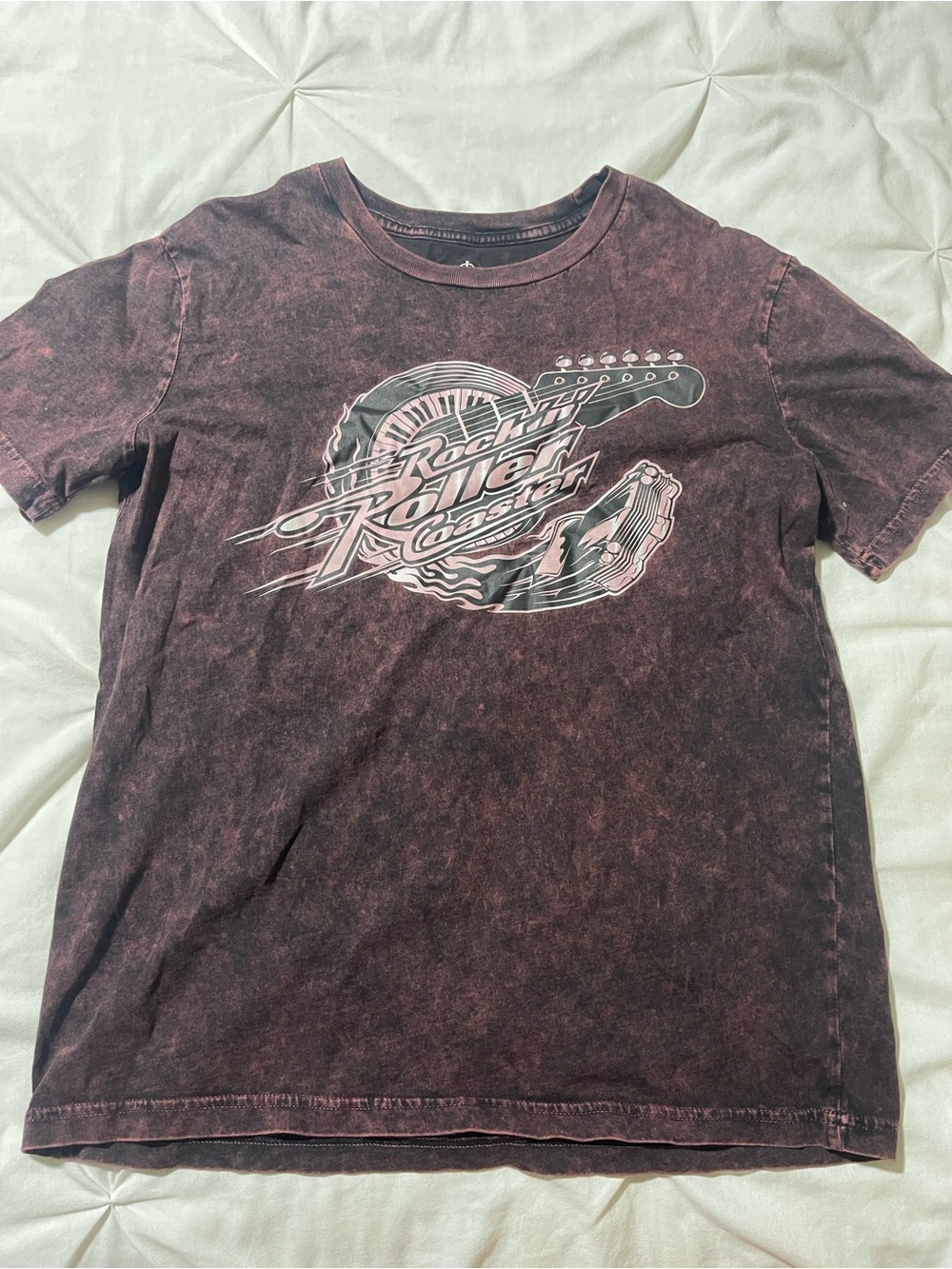 Disney Men's Rock Roller Graphic Tee - Washed Burgundy